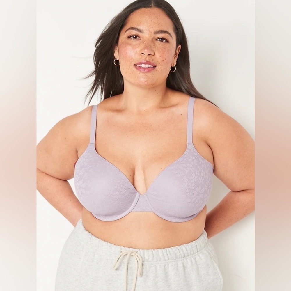 NWT Old Navy Full Coverage Underwire Lace Bra Lilac 40DD